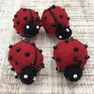 Felt Brooch Handmade Brooch Ladybugs