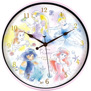 Disney Index Wall Clock Colorful Art Princes