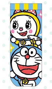 Jacquard Socks Doraemon 22 cm 24 cm