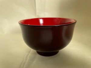 Made in Japan Wooden Bowl Wood Grain 1Pc Japanese lacquer