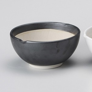黒マット波紋櫛目丸型 すり鉢 4.2寸 5.5寸 6.5寸 日本製 美濃焼