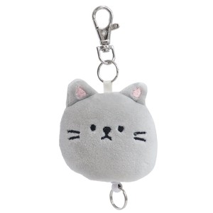 Soft and fluffy Thyme Mascot Key Ring Black Cat