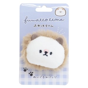 Soft and fluffy Thyme Animal Face Badge Hedgehog