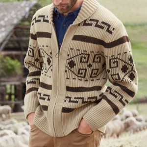 Sweater/Knitwear Knitted Cardigan Sweater Vintage