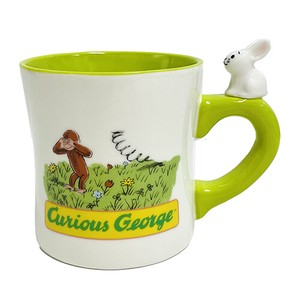 Mug Curious George Rabbit Figure