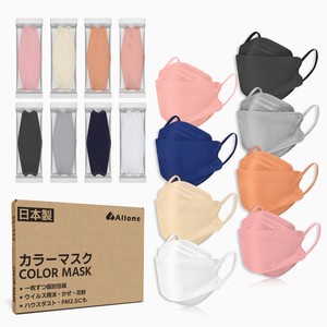 日本製 マスク KF94マスク 個別包装 子供用 4層不織布 立体マスク 20枚 男女兼用 カラーマスク