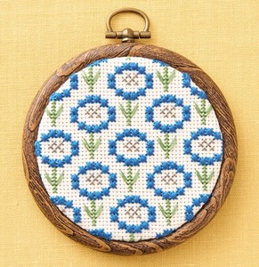 Sewing Supplies Flower Blue cosmo