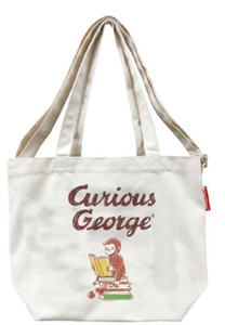 【Curious George】中仕切りショルダートート おさるのジョージ えほん　K-9856D