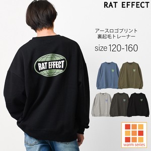 Raised Back Earth Logo Print Sweatshirt Sweat Long Sleeve Top Children's Clothing Boys