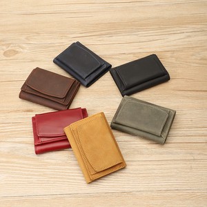 Wallet Cattle Leather Leather Compact Genuine Leather Ladies' Men's