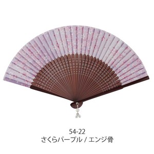 RIPPLE Sakura Folding Fan Sakura Purple Dark Red
