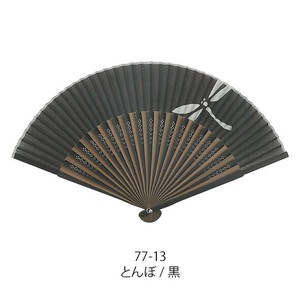 【Ripple FAN】綿ローンモノトーンプリント22.5cm とんぼ 黒