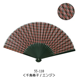 Japanese Fan Houndstooth Pattern Men's 22cm