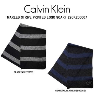 Calvin Klein(カルバンクライン)マフラー スカーフ メンズ MARLED STRIPE PRINTED LOGO SCARF 29CK200007
