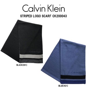 Calvin Klein(カルバンクライン)マフラー スカーフ メンズ STRIPED LOGO SCARF CK200043
