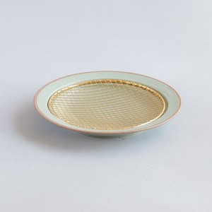 amime-Plate(S)Green×Gold/Made in Japan