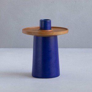hanauke-Vase(Blue×Hinoki Brown)