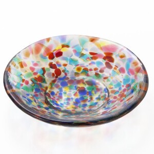 津轻玻璃 小餐盘 日本制造