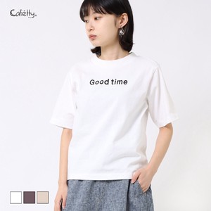 【SALE・再値下げ(05モーブグレーのみ)】 ベーシックプリントTシャツ Cafetty/CF6058