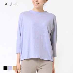 T-shirt Pullover Linen-blend 7/10 length