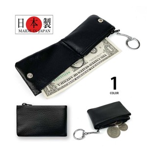 Coin Purse Series Coin Purse Genuine Leather Retro Made in Japan