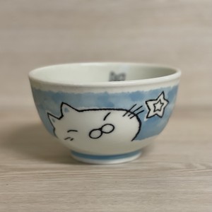 美浓烧 丼饭碗/盖饭碗 陶器 日式餐具 猫 星星 日本制造