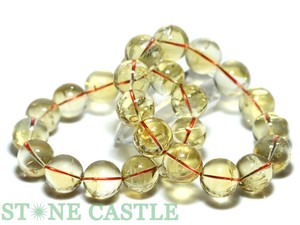 ☆高品質☆【ブレスレット】天然シトリンクォーツ (3A) (約16〜16.5mm) 【天然石 パワーストーン】