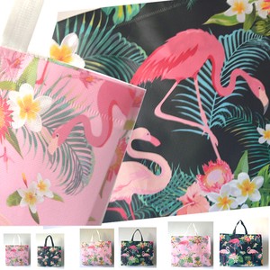 Flamingo Pattern Non-woven Cloth Tote Bag 50 Pcs Set