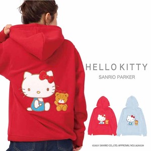 Hello Kitty Hoody Sanrio Long Sleeve Embroidery Ladies Men's Gigging