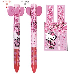 Hello Kitty Ribbon 2 Colors Ballpoint Pen Sakura