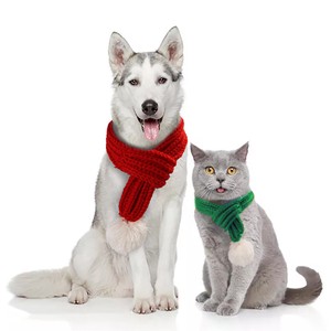 新作 保温 秋冬 ペット クリスマス  スカーフ 小型犬 犬用 猫用 うさぎ cw115「新作」