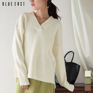 Sweater/Knitwear Knitted Oversized V-Neck