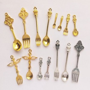 材料/零件 勺子/汤匙 金属饰品 1个 10种类