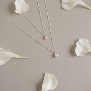 Pearls/Moon Stone Silver Chain