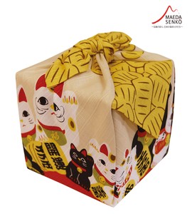 Beckoning cat "Furoshiki" Japanese Traditional Wrapping Cloth
