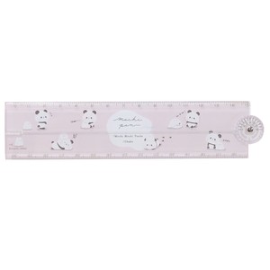 MochiMochi Panda Protractor Attached Folded Ruler Ghost 2022