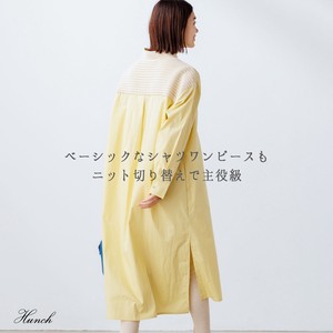 Casual Dress Plain Color Spring/Summer One-piece Dress Switching