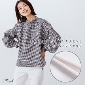Button Shirt/Blouse Spring/Summer Dot Jacquard