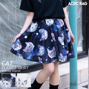 Skirt Space Cat Flare Skirt