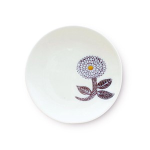 Hasami ware Small Plate Small Dahlia M Made in Japan