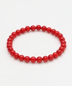 Gemstone Bracelet Aquamarine/Coral M