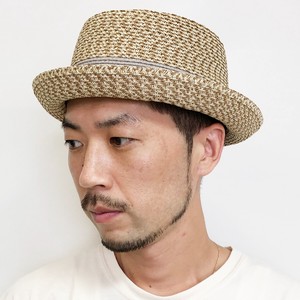 【2024春夏】 配色 ペーパー素材 ポークパイ 帽子 メンズ レディース ユニセックス