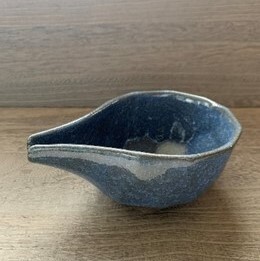 Mino ware Sake Item Blue Pottery Made in Japan