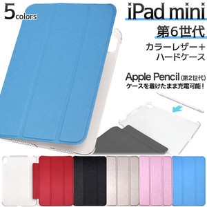 Apple Pen Case iPad mini Color Leather Notebook Type Case