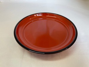 Y3-134　銘々皿　朱　Ming dish, red「2022新作」