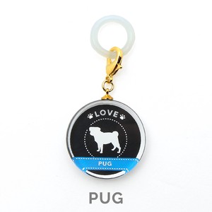 Key Ring Glasswork Pug