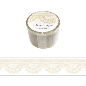 Washi Tape Thick Lace Clear Tape 30mm Width