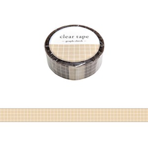 Washi Tape Graph Check Clear Tape 15mm Width