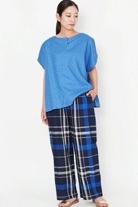 S4159グランドチェックワイドパンツ