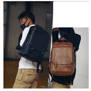 Men's Bag Leather Backpack Outdoor Good Travel Backpack A4 2022